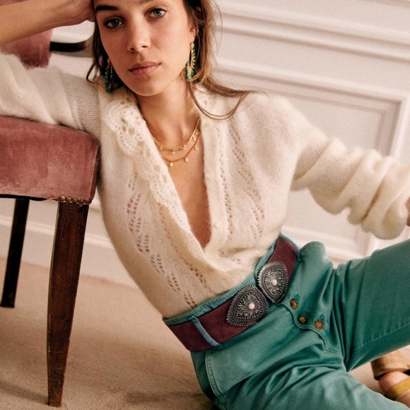 Sezane Tamara Belt Sz 95 - Picture 4 of 8